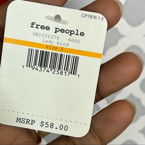 NWT Free People Side of Sass Bodysuit in Lady Bird (red) - Picture 10 of 13